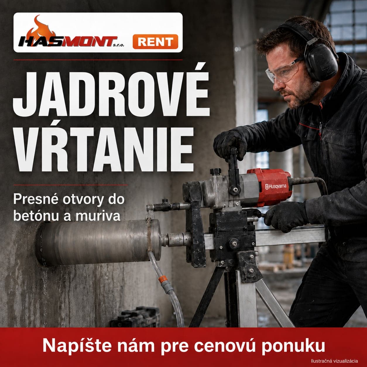 Jadrové vŕtanie do betónu